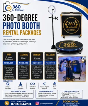 360° Photo Booth, 150cm
