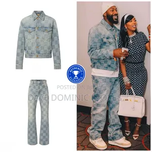 Original Luxury Louis Vuitton Monogram Denim Suit Now Available
