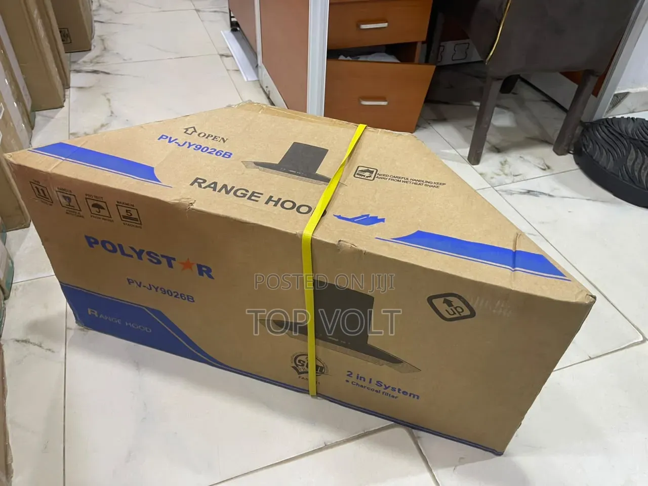 Polystar 90cm Tempered Glass Cooker Hood