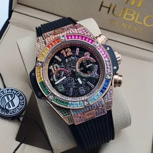 Original HUBLOT Men’s Rubber Strap Watch 100% AUTHENTIC GUARANTEED