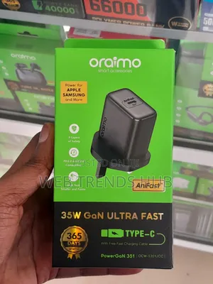 Oraimo 35W PowerGaN 351 (OCW-5351UCC) Fast Charger With Type-C Cable