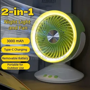 Rechargeable Fan 3 in 1 Rotating