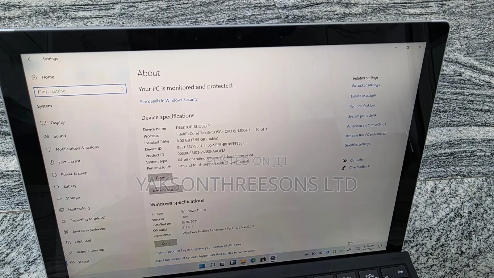 Laptop Microsoft Surface Laptop 7 8GB Intel Core i5 SSD 256GB