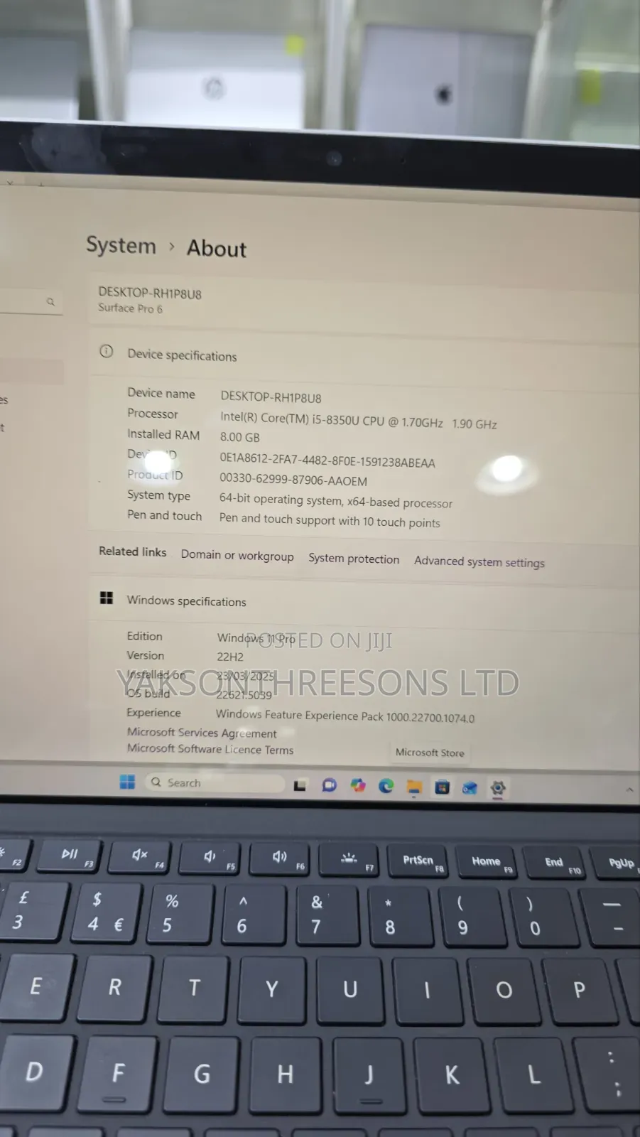 Laptop Microsoft Surface 8GB Intel Core i5 SSD 256GB