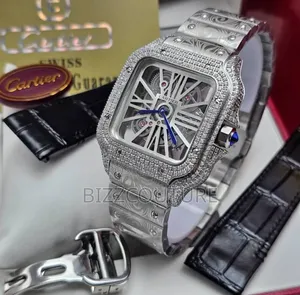 Original Cartiersantos Mechanical Silverchain 100% Authenticguaranteed