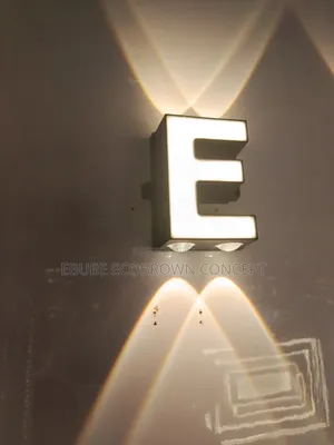 Alphabetical Light Wall Bracket Lamp for Decor and Brand Name Availabl