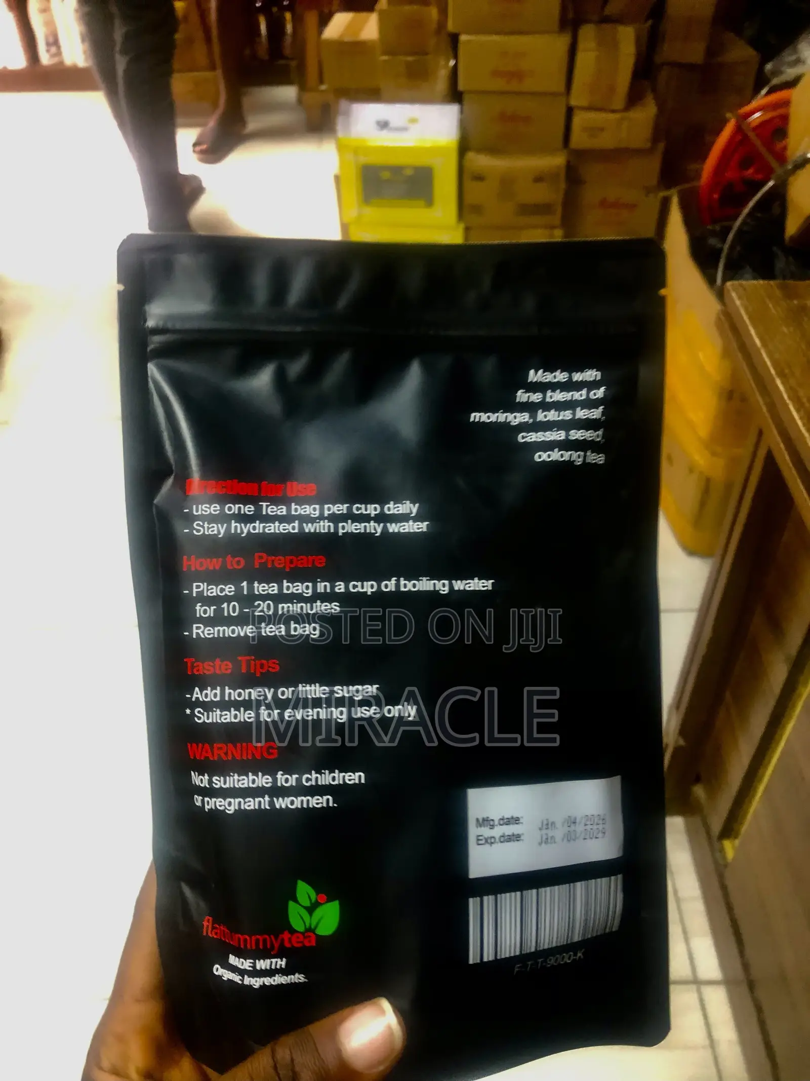 Flat Tummy Tea With Moringa
