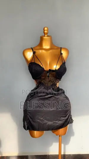 Black Satin Gown
