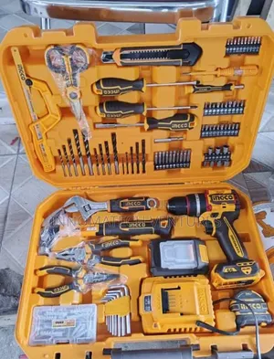 Rechargeable Drill With Tools