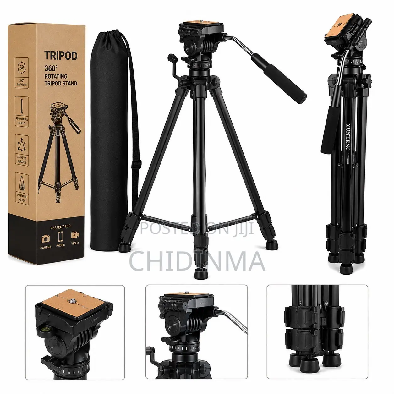 360 Rotating Tripod Stand