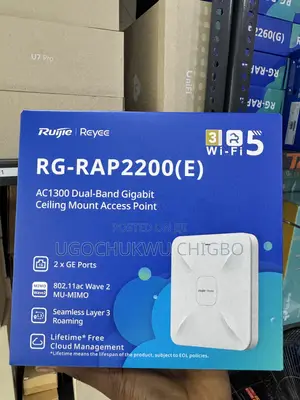 Ruijie Ac1300 Dualband Gigabit Access Point RG-RAP2200(E)