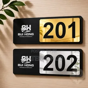 Custom Hotel Room Sign