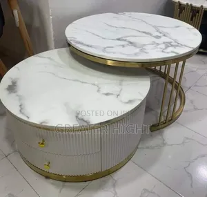 Classic 2in1 Marble Top Center Table