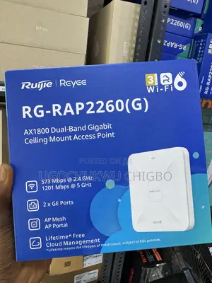 Ruijie Ax1800 Dual Band Gigabit Access pointRG-RAP2260(G)