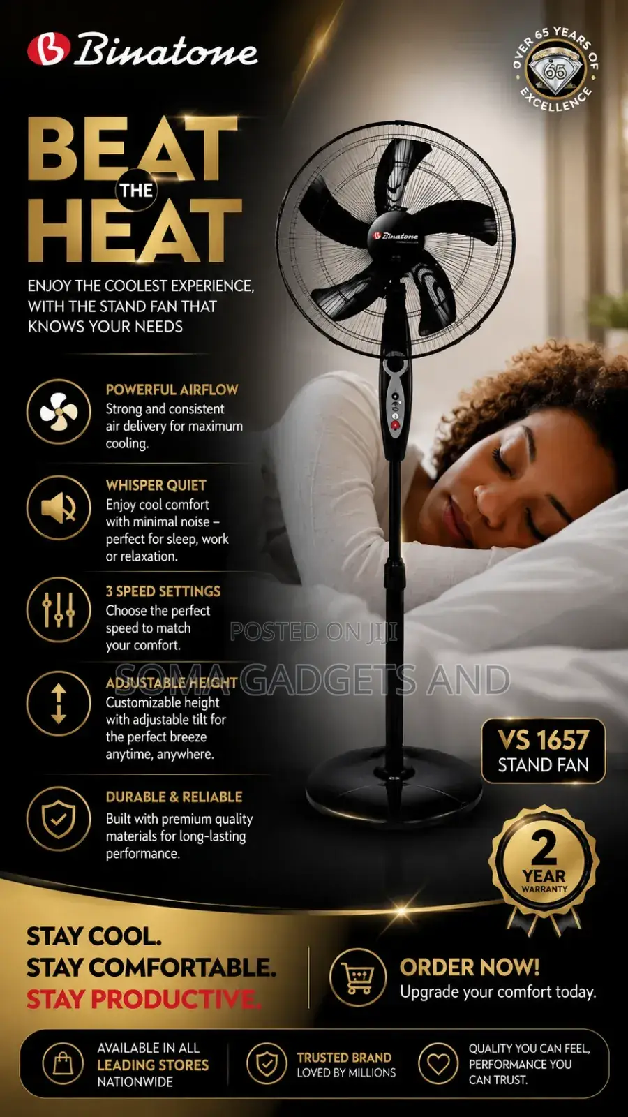 Binatone Standing Fan (VS 1657)