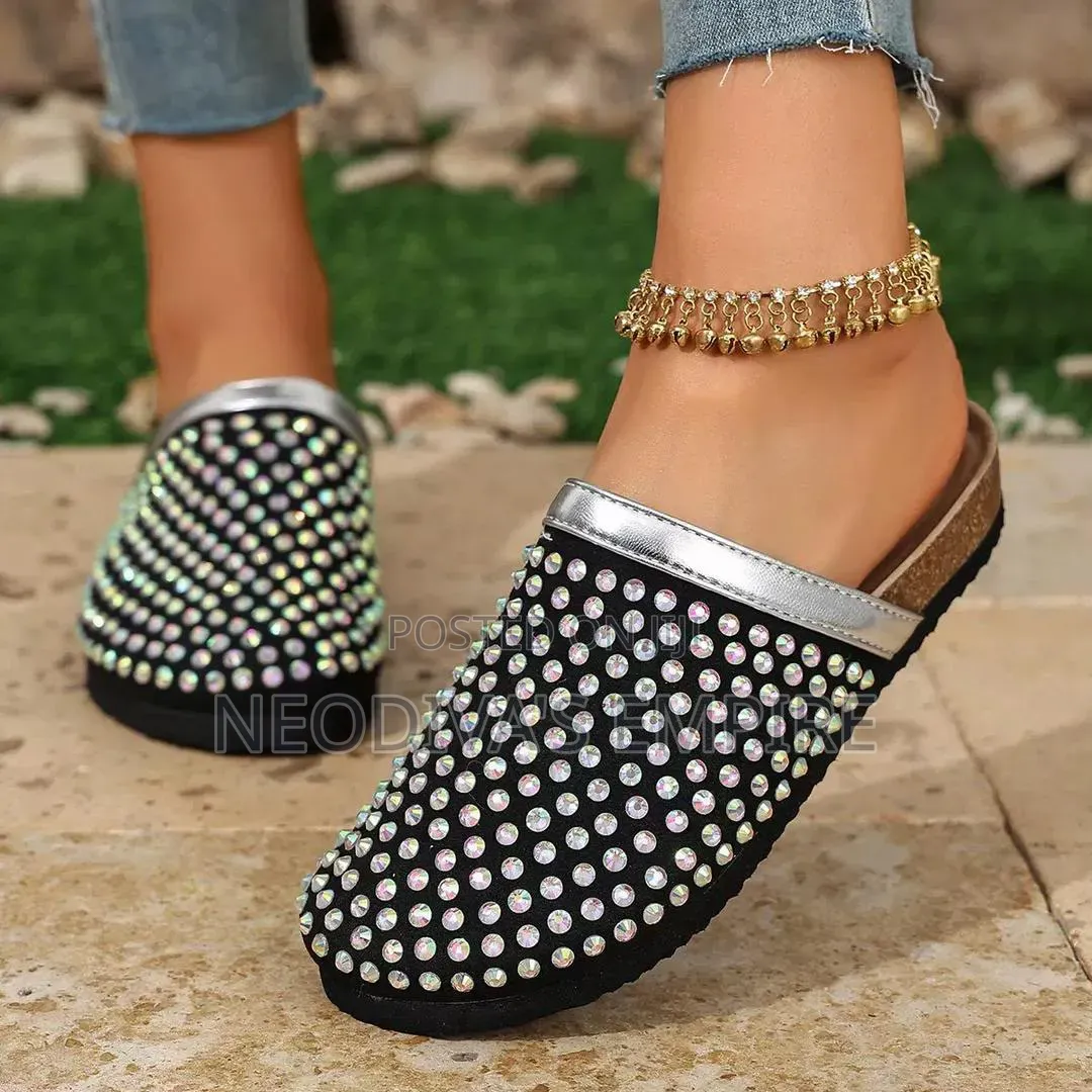 Woman's Rhinestone Comfort Clogs
