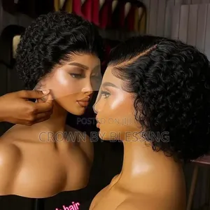 13×4 8-Inches Curly Human Hair Blend Wig Beautiful and Affordable