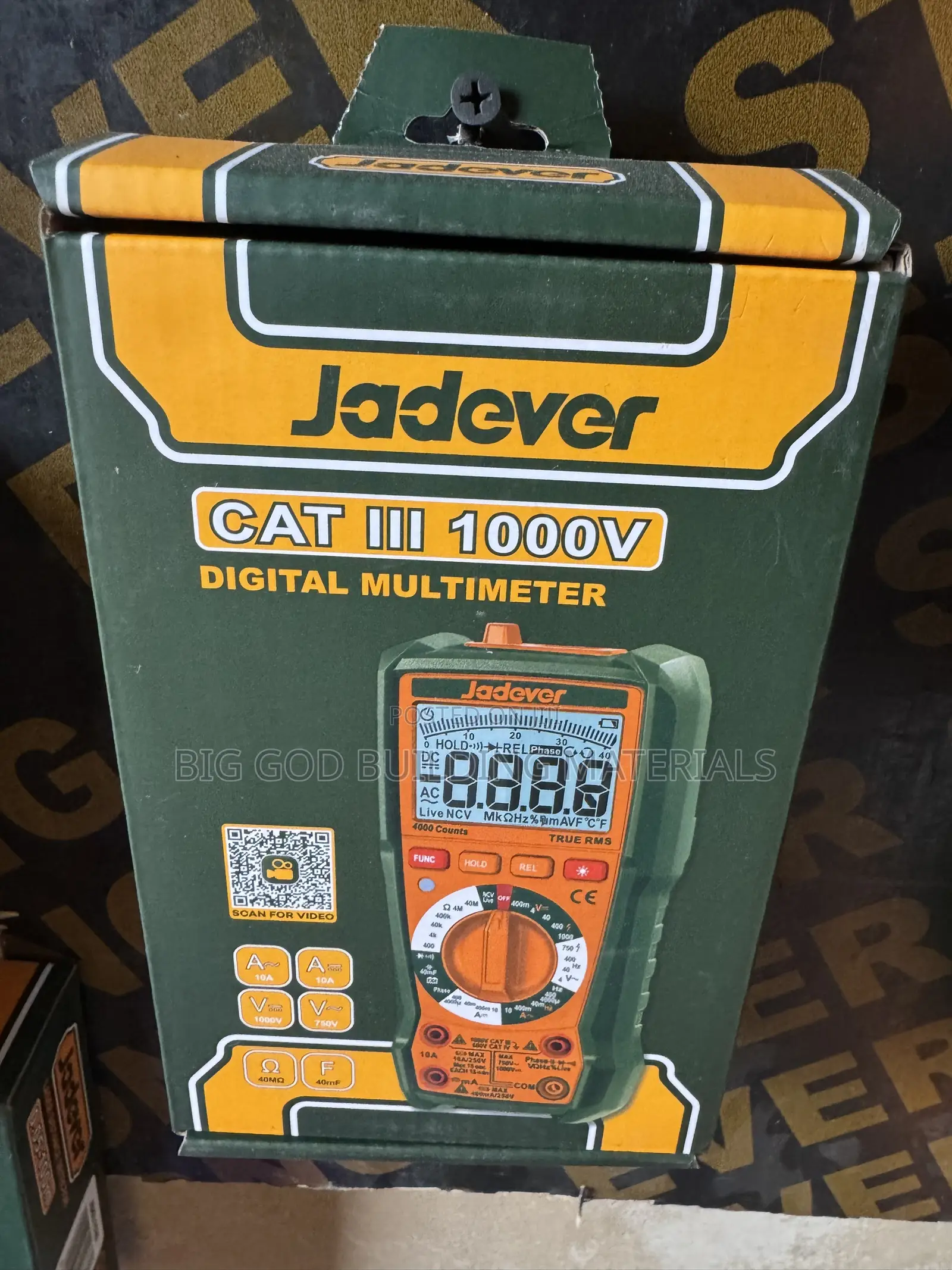 Digital Multimeter (Jadever) CAT III 1000V