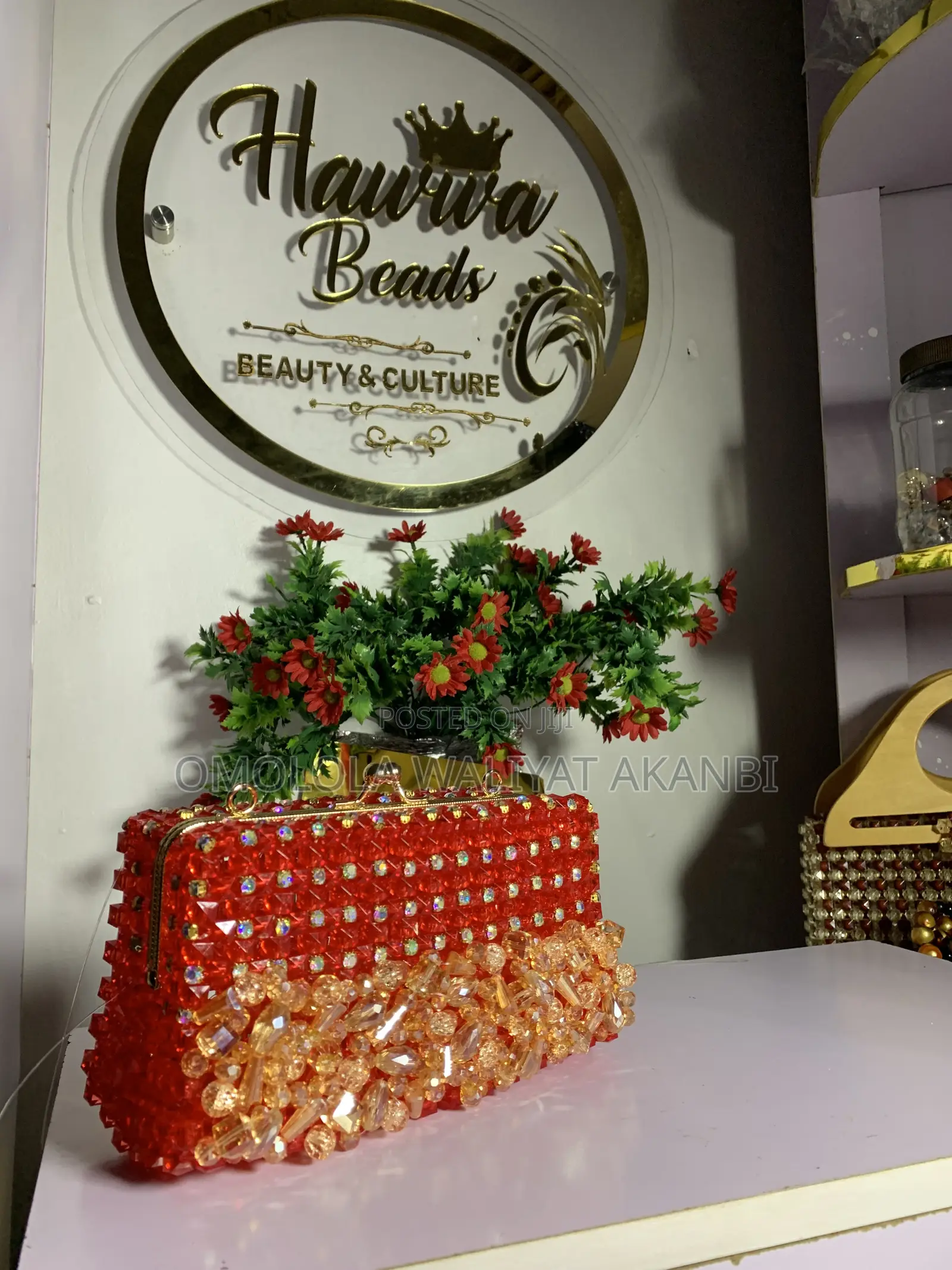 Handmade Bead Clutch Bag