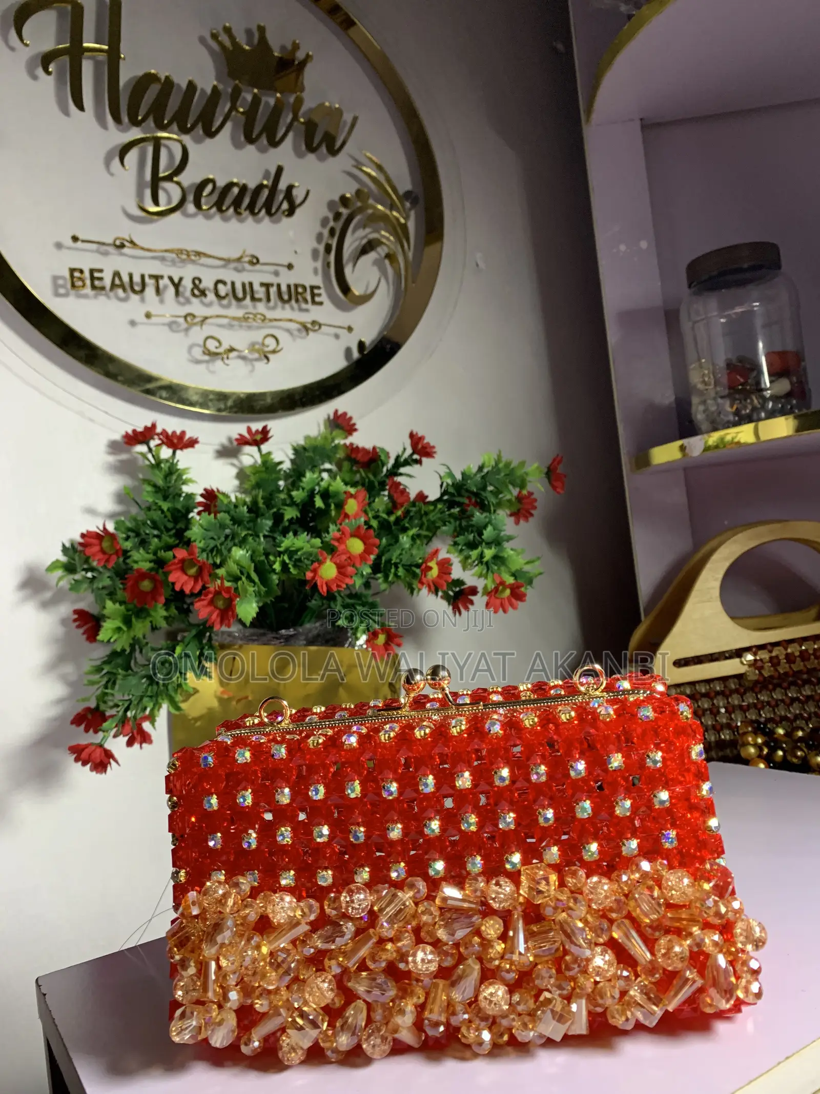 Handmade Bead Clutch Bag