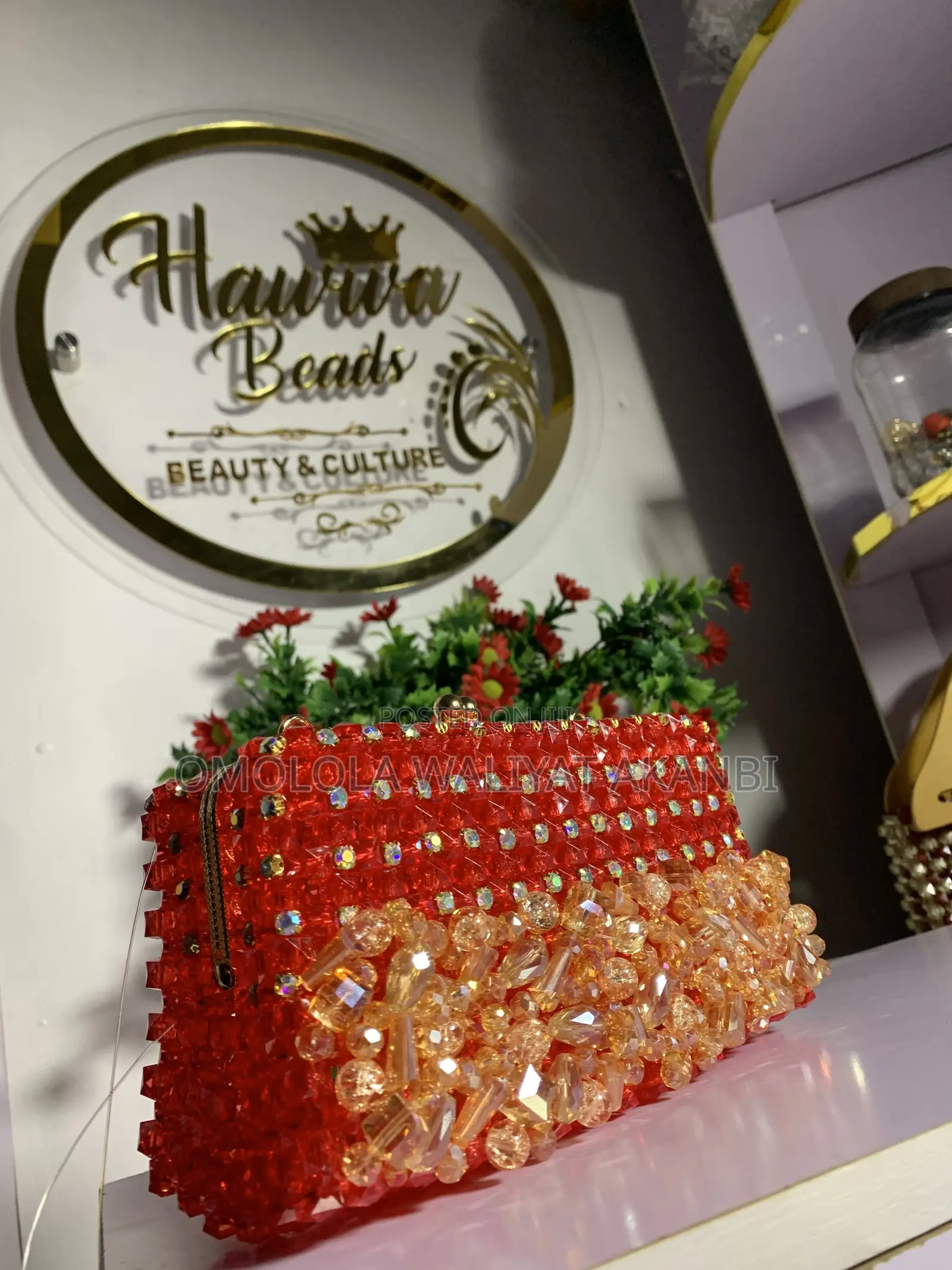 Handmade Bead Clutch Bag