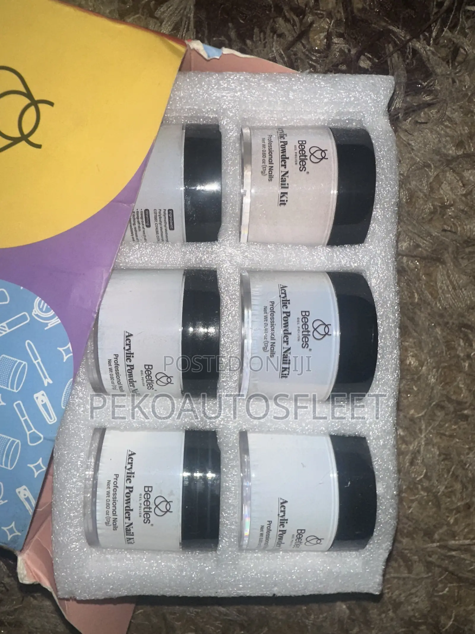 6pcs Nail Acrylic Powder Kit