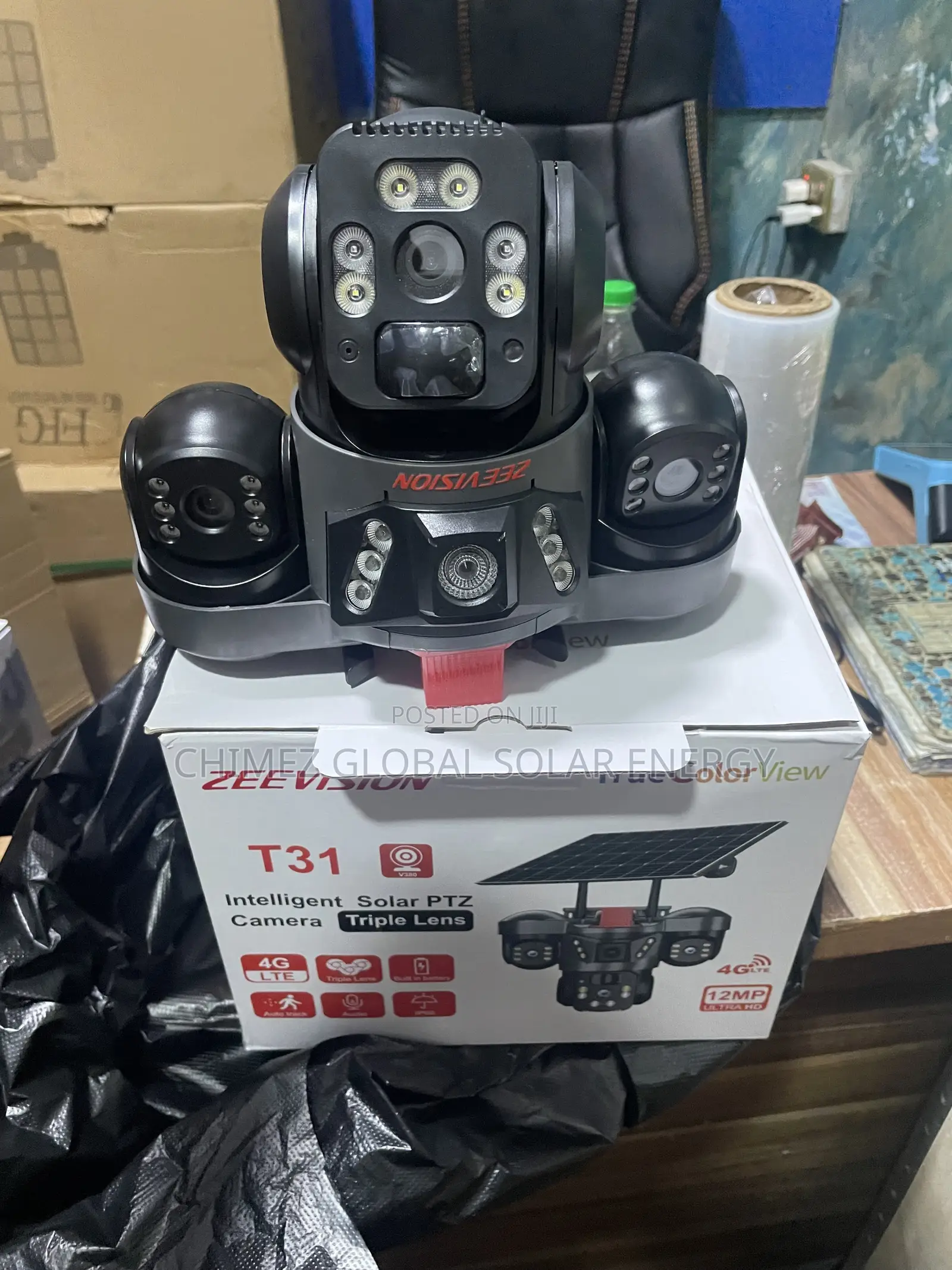 12mp 4G , Intelligent Solar Camera (Triple Lens)