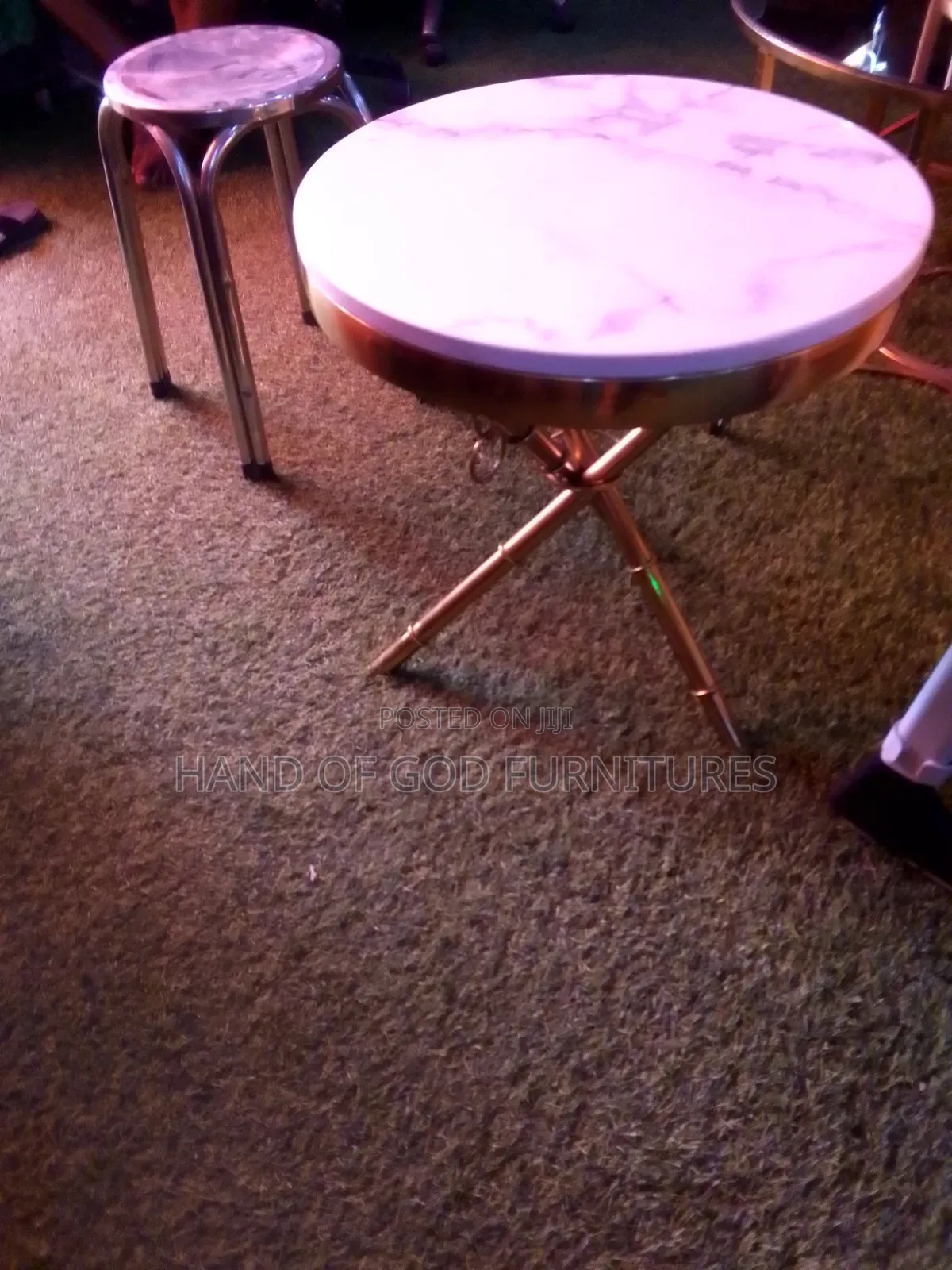 Marble Side Stool
