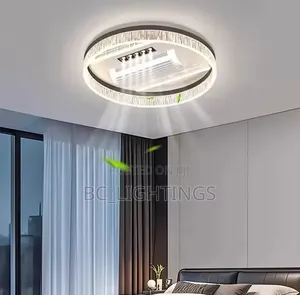 Ceiling Fan Light Living Room Invisible Bladeless With Remote Control