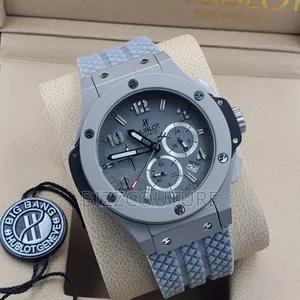 Original Hublot Men's Rubber Strap Watch 100% Authentic Guaranteed