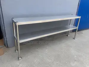 High Quality Heavy-Duty Commercial Kitchen 2-Tier Stainless Steel Rack