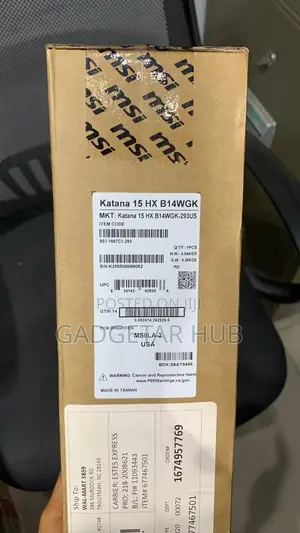 New Laptop MSI Katana 15 16GB Intel Core i7 SSD 1T