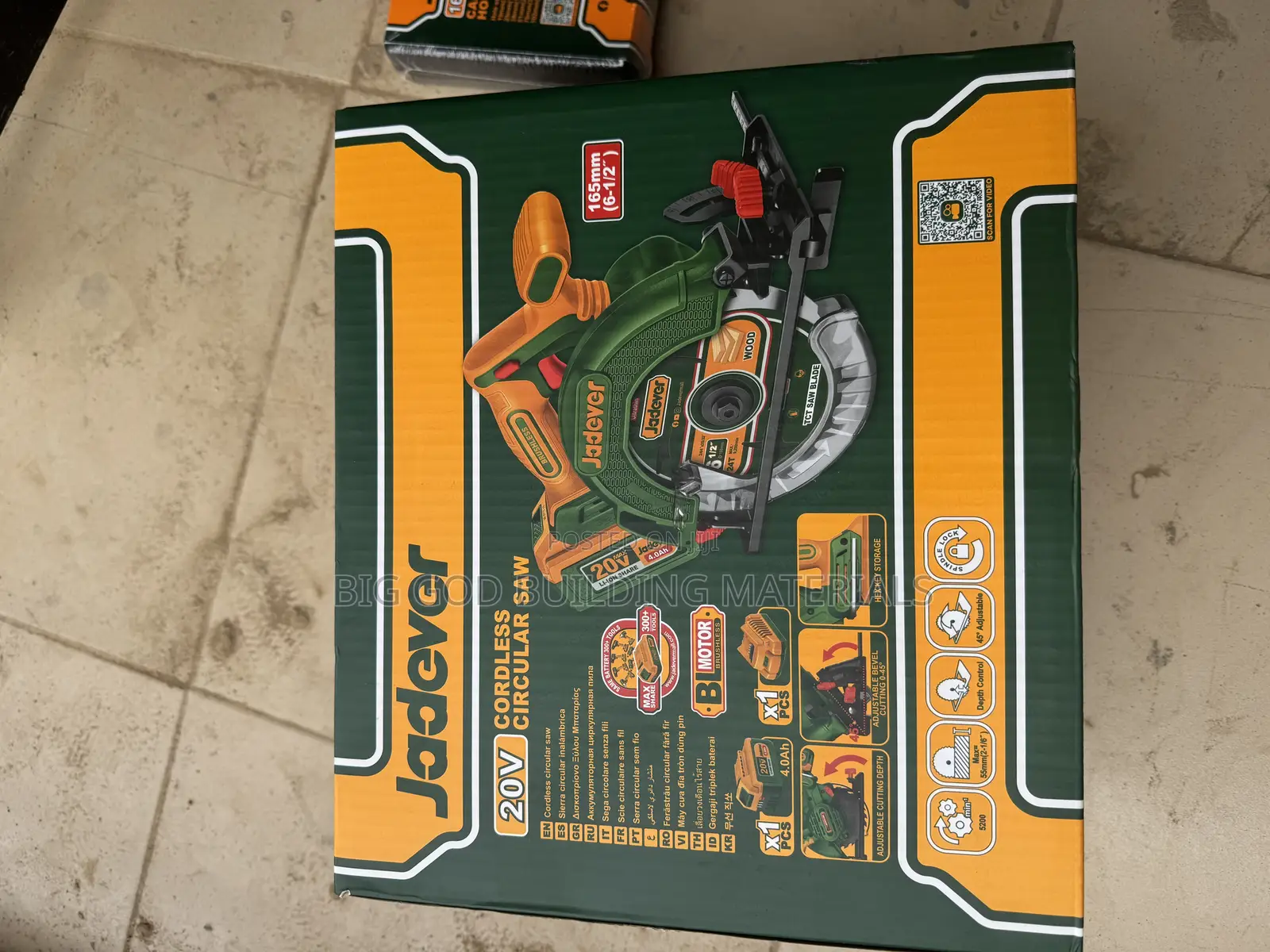 Cordless Circular Saw 20v (Jadaever)