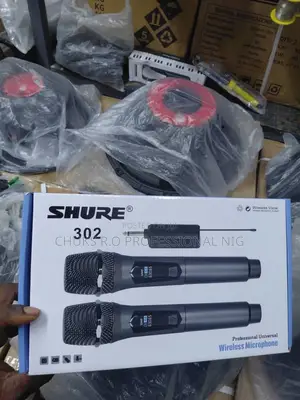 SHURE 302 Dual Wireless Handheld Microphone Set