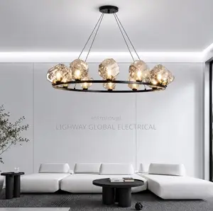 750mm Led Larva Round Chandelier
