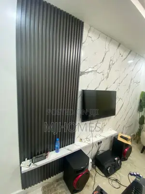 TV Console With Flutted Panels