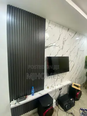 TV Console With Flutted Panels