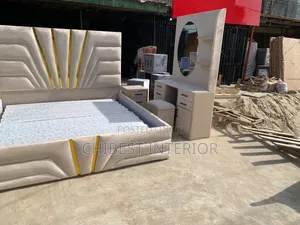 6by6 Cream Coloured Set of Bed.