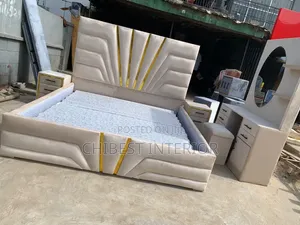 6by6 Bed Frame With Vanity Table and Cupboards