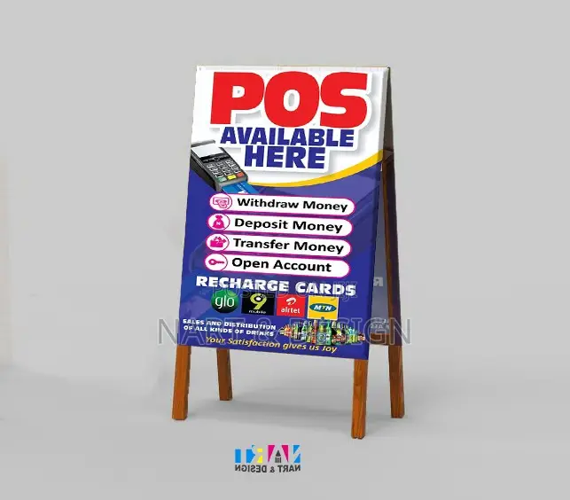 POS Banner + Stand + Design and Printing (Get It Today)