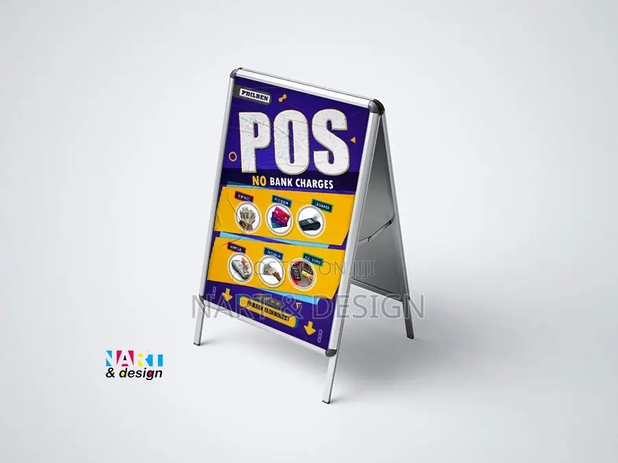 POS Banner + Stand + Design and Printing (Get It Today)