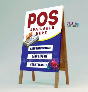POS Banner + Stand + Design and Printing (Get It Today)