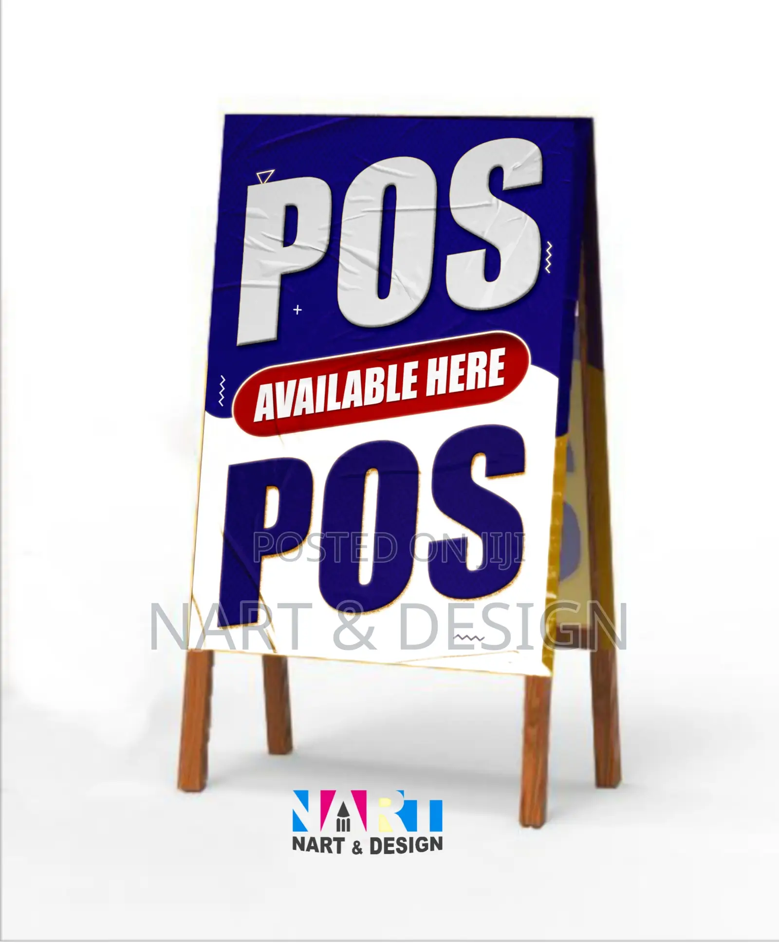 POS Banner + Stand + Design and Printing (Get It Today)