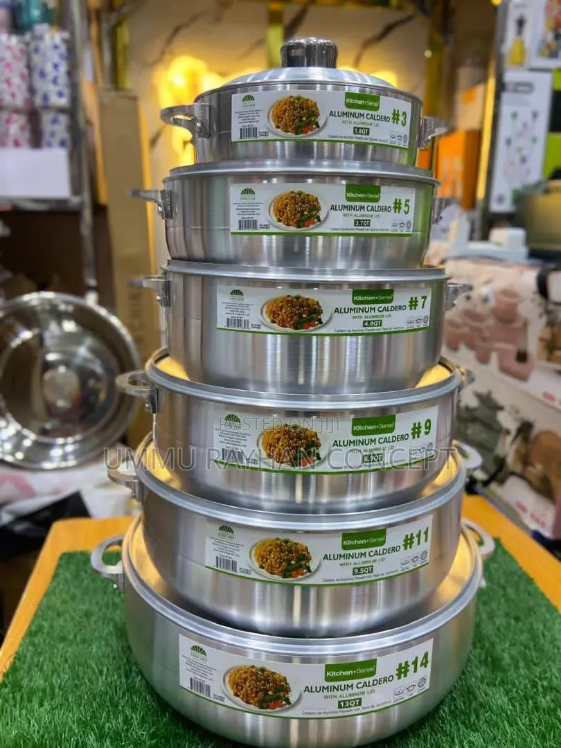 Quality Polished Aluminium Cookware Set