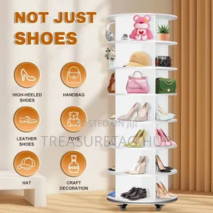 7 Steps Rotating Shoe Rack