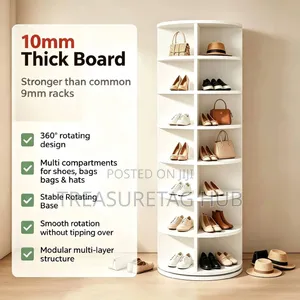7 Steps Rotating Shoe Rack