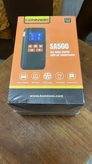 Konnwei SA500 5-in-1 Car Jump Starter With Air Compressor Power Bank