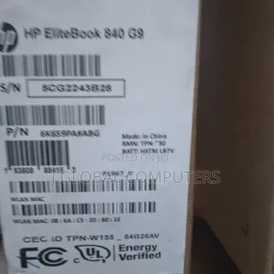 New Laptop HP EliteBook 840 G9 1GB Intel Core i5 SSD 512GB