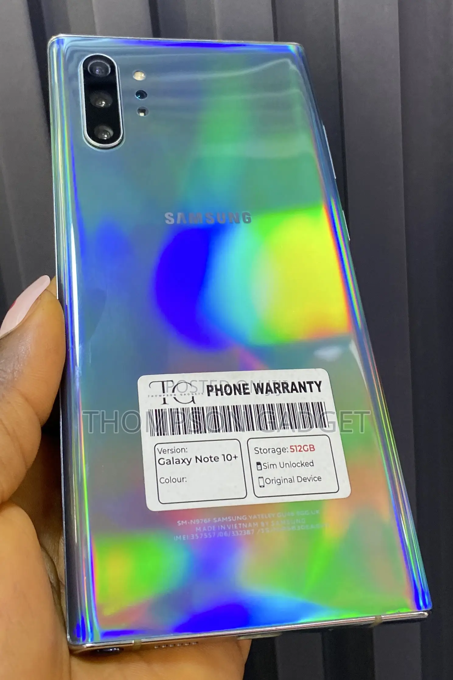 Samsung Galaxy Note 10 Plus 5G 512 GB Silver