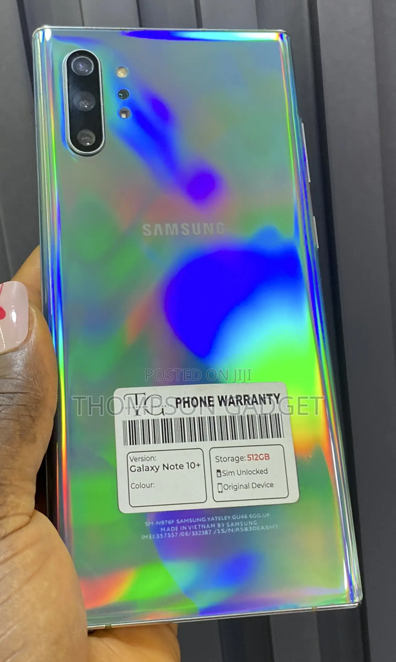 Samsung Galaxy Note 10 Plus 5G 512 GB Silver